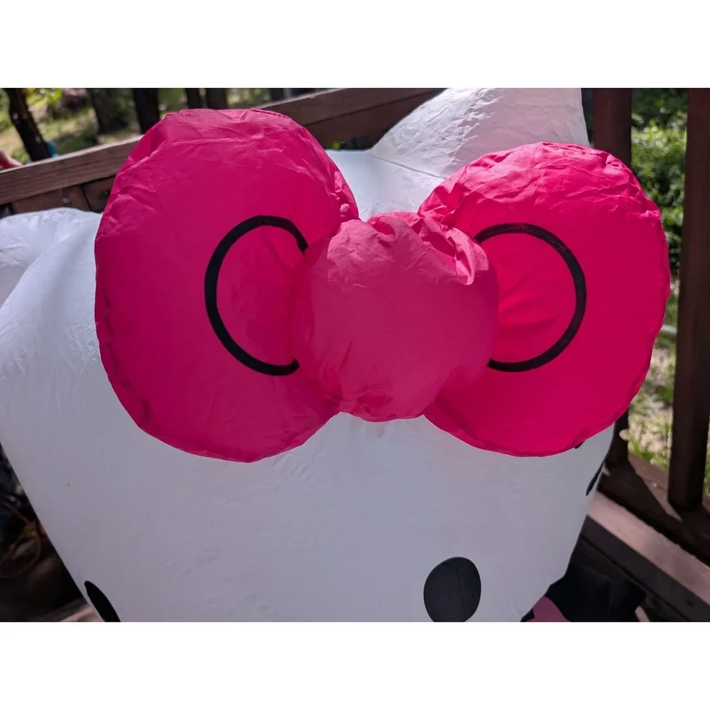 HELLO KITTY Halloween‎ Pink Skelton Airblown  Inflatable 3ft Tall Lights Up